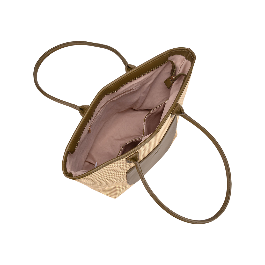 Borsa Grande Elegante | Borsa Tote in Paglia Stampata da Donna