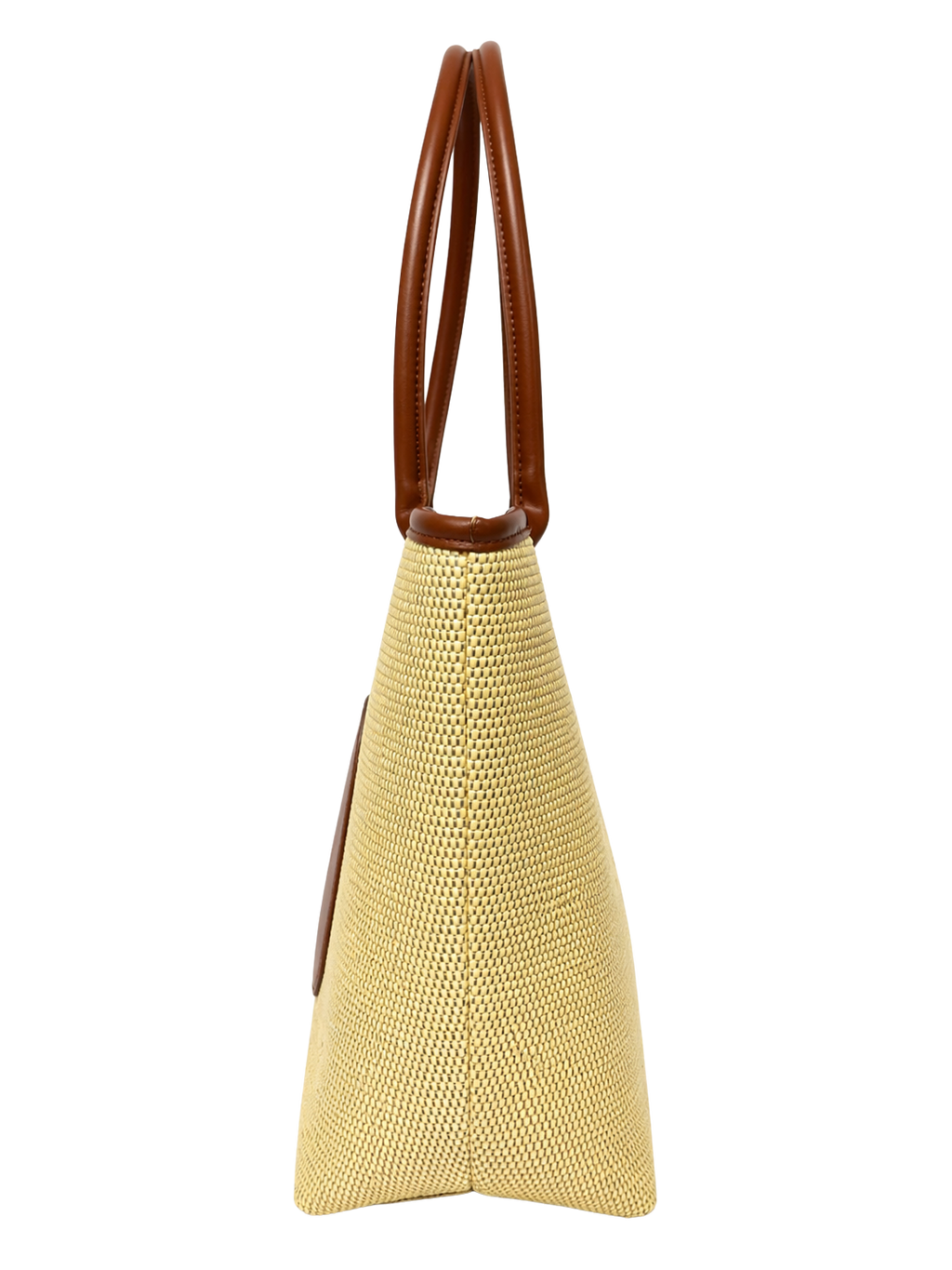 Borsa Grande Elegante | Borsa Tote in Paglia Stampata da Donna
