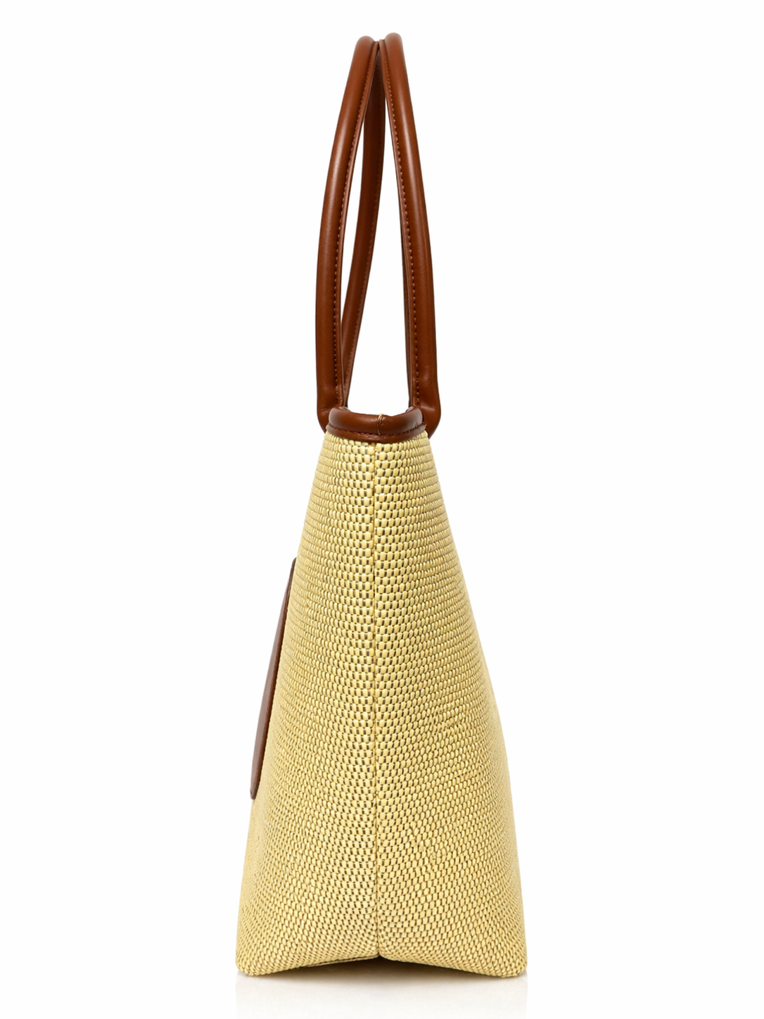 Borsa Grande Elegante | Borsa Tote in Paglia Stampata da Donna
