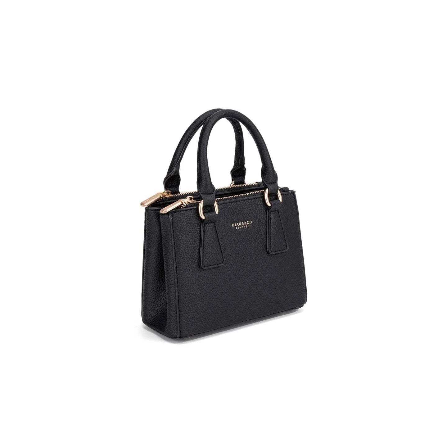 Borsa a Mano Bordeaux-Nera  con Tracolla Rimovibile | Borsa Elegante Donna
