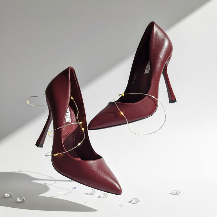 Décolleté Wine Donna con Tacco a Spillo Elegante